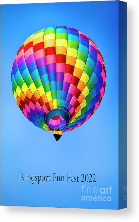 Funfest Canvas Print featuring the photograph FunFest Hot Air Balloon Rally 2022 by Shelia Hunt