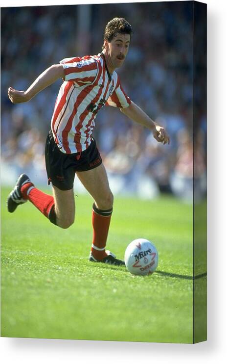 Huddersfield Town Football Club Canvas Print featuring the photograph Gary Blissett of Brentford by Getty Images