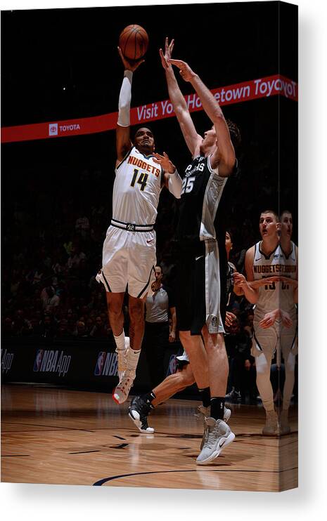 Playoffs Canvas Print featuring the photograph Gary Harris by Bart Young
