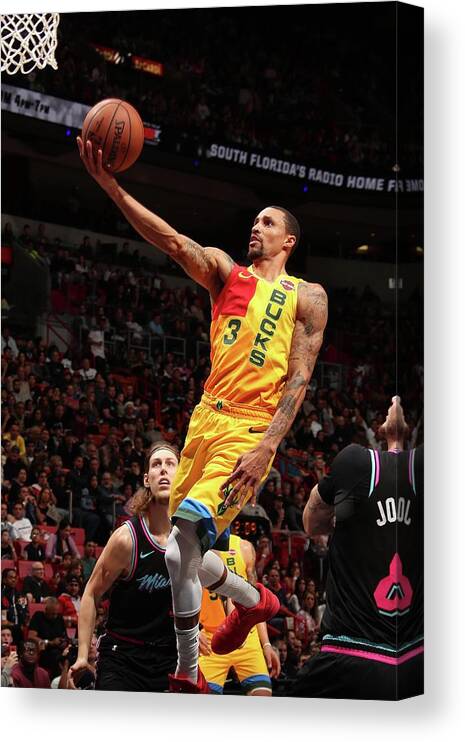 Nba Pro Basketball Canvas Print featuring the photograph George Hill by Issac Baldizon