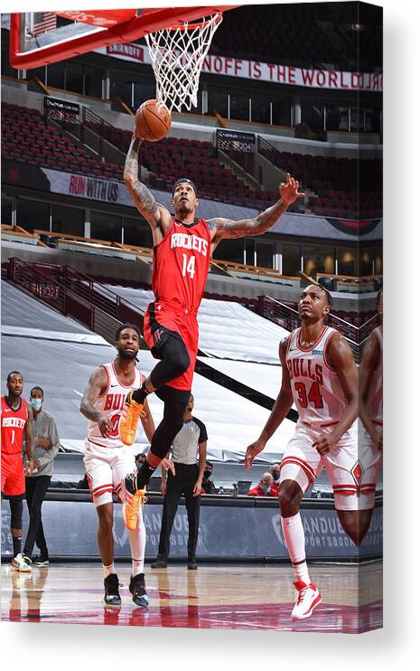 Gerald Green Canvas Print featuring the photograph Gerald Green by Randy Belice