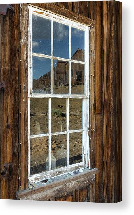 Nevada Canvas Print featuring the photograph Ghost Town Reflection by James Marvin Phelps