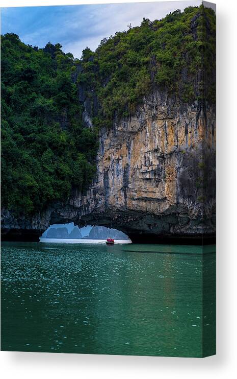 Bay Canvas Print featuring the photograph Ha Long Bay by Arj Munoz