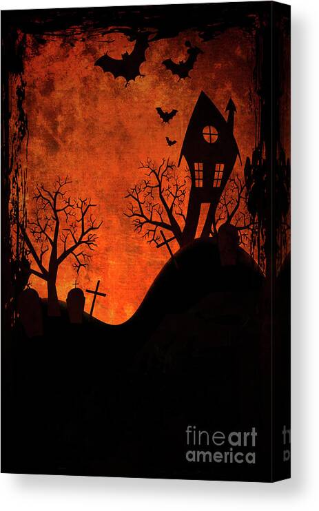 Halloween Canvas Print featuring the photograph Halloween Design by Jelena Jovanovic