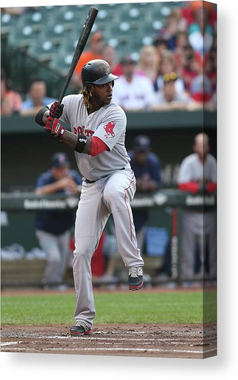 People Canvas Print featuring the photograph Hanley Ramirez by Patrick Smith
