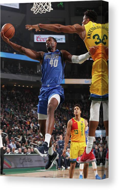 Nba Pro Basketball Canvas Print featuring the photograph Harrison Barnes by Gary Dineen