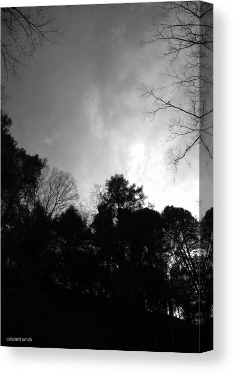 Hello Darkness Canvas Print featuring the photograph Hello Darkness by Edward Smith