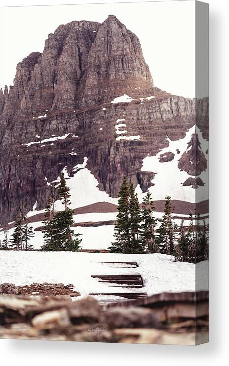  Canvas Print featuring the photograph Iconic Logan Pass by William Boggs