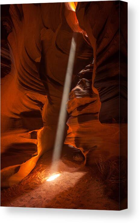 Antelope Canyon Canvas Print featuring the photograph Illuminati by Peter Boehringer