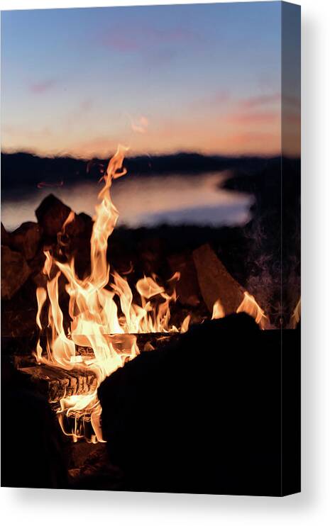 Fire Canvas Print featuring the photograph Instant Calm No.2 by Margaret Pitcher