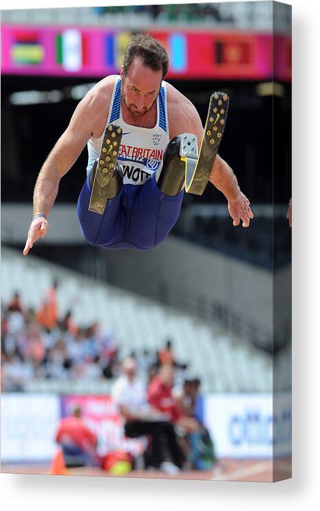Persons With Disabilities Canvas Print featuring the photograph IPC World ParaAthletics Championships 2017 London - Day Five by Moto Yoshimura