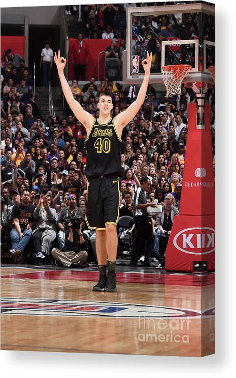 Ivica Zubac Canvas Print featuring the photograph Ivica Zubac by Adam Pantozzi