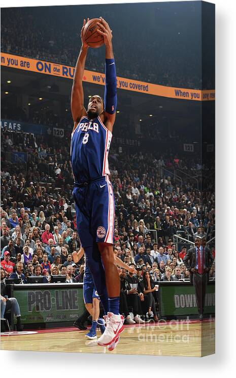 Jahlil Okafor Canvas Print featuring the photograph Jahlil Okafor by Ron Turenne