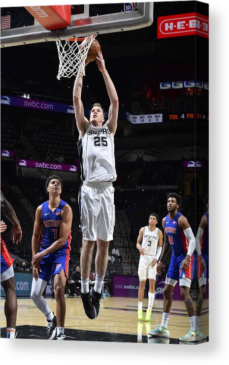 Jakob Poeltl Canvas Print featuring the photograph Jakob Poeltl by Logan Riely