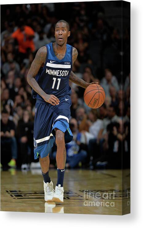 Nba Pro Basketball Canvas Print featuring the photograph Jamal Crawford by Mark Sobhani
