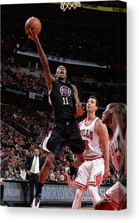 Nba Pro Basketball Canvas Print featuring the photograph Jamal Crawford by Randy Belice