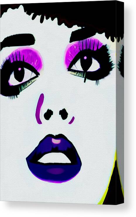  Canvas Print featuring the digital art Janet by Michelle Hoffmann