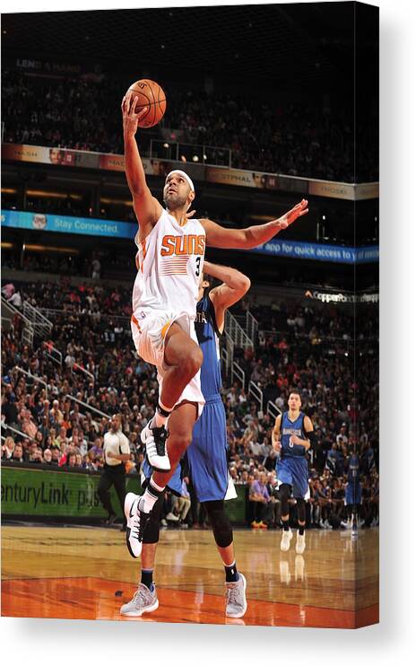 Nba Pro Basketball Canvas Print featuring the photograph Jared Dudley by Barry Gossage