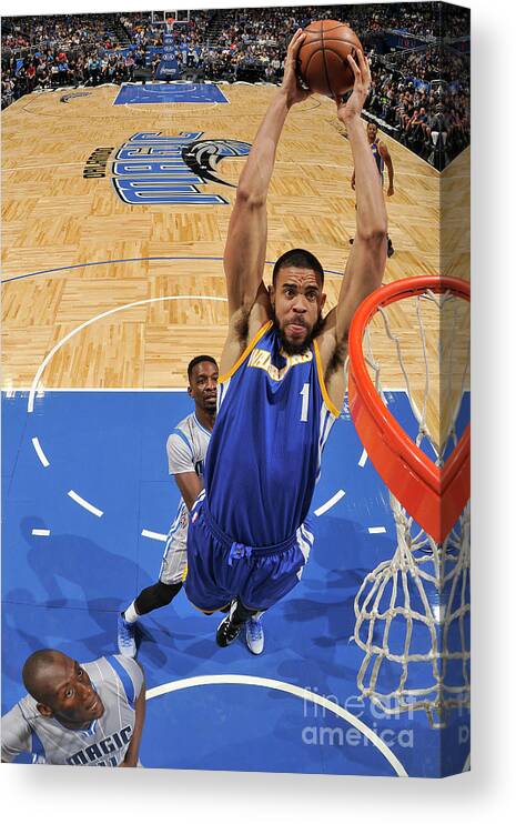 Javale Mcgee Canvas Print featuring the photograph Javale Mcgee by Fernando Medina