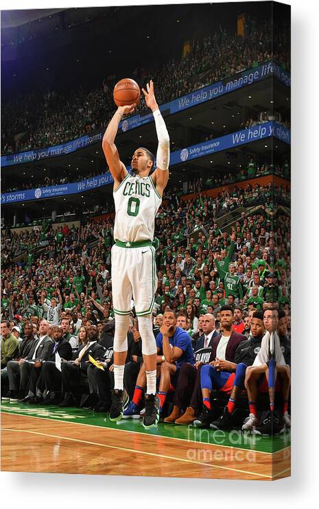 Jayson Tatum Canvas Print featuring the photograph Jayson Tatum by Jesse D. Garrabrant