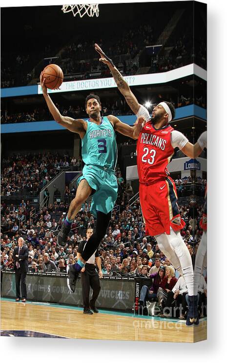 Nba Pro Basketball Canvas Print featuring the photograph Jeremy Lamb by Brock Williams-smith