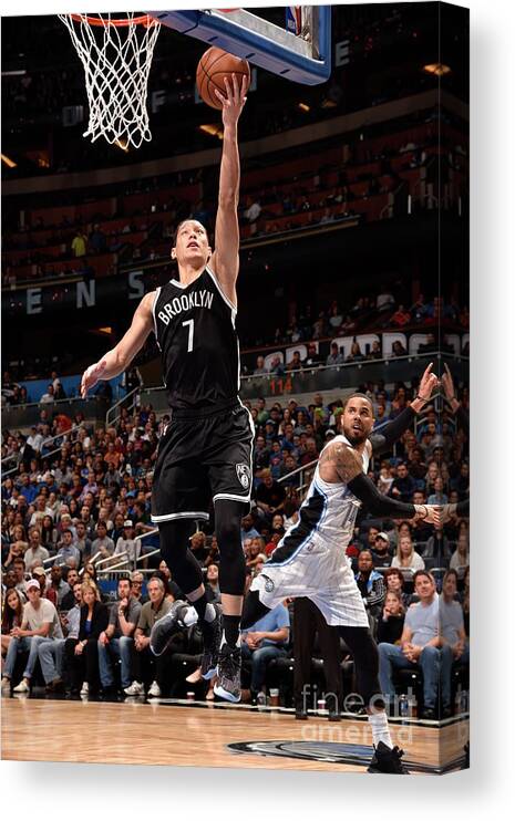 Nba Pro Basketball Canvas Print featuring the photograph Jeremy Lin by Gary Bassing