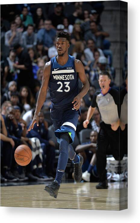 Nba Pro Basketball Canvas Print featuring the photograph Jimmy Butler by Mark Sobhani