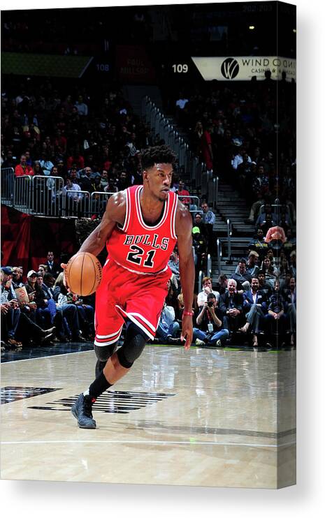 Atlanta Canvas Print featuring the photograph Jimmy Butler by Scott Cunningham