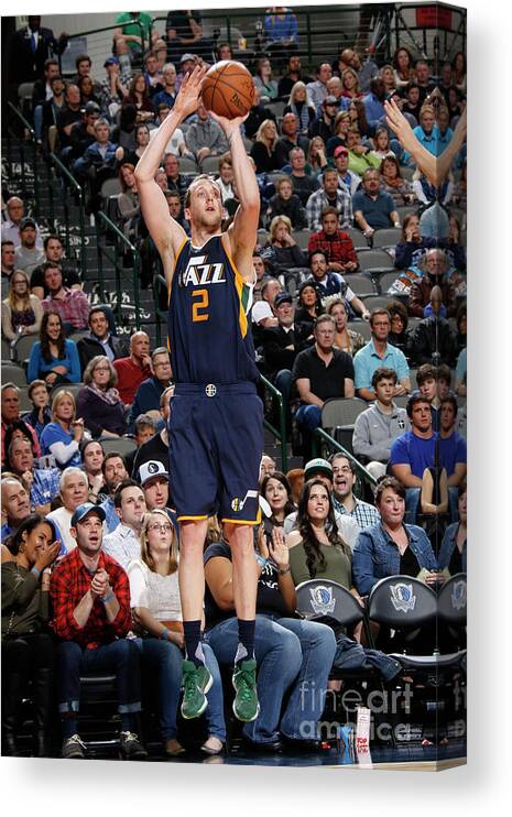 Nba Pro Basketball Canvas Print featuring the photograph Joe Ingles by Danny Bollinger