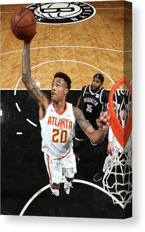 Nba Pro Basketball Canvas Print featuring the photograph John Collins by Nathaniel S. Butler
