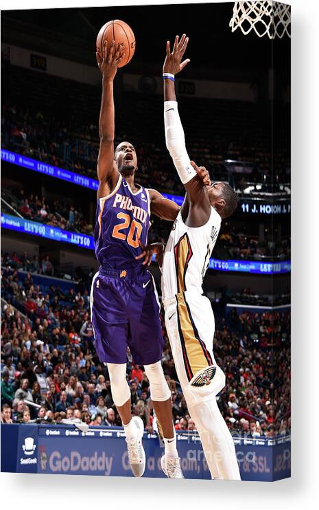 Smoothie King Center Canvas Print featuring the photograph Josh Jackson by Bill Baptist