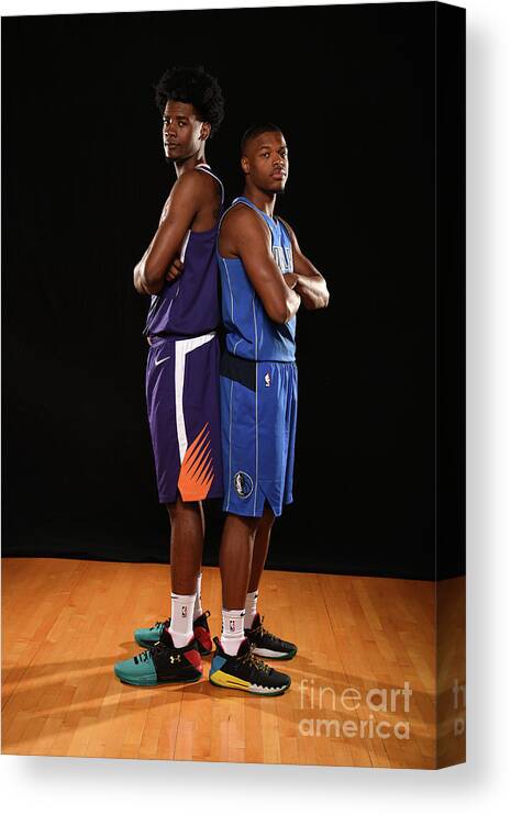 Nba Pro Basketball Canvas Print featuring the photograph Josh Jackson by Brian Babineau