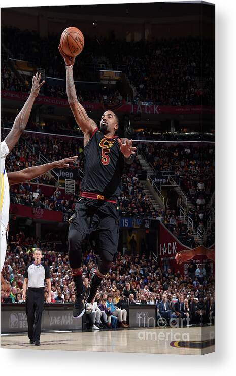 Jr Smith Canvas Print featuring the photograph J.r. Smith by David Liam Kyle
