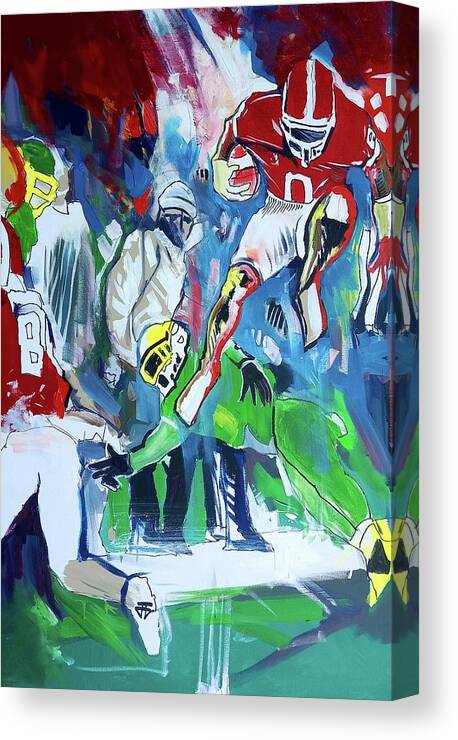 Jump It Canvas Print featuring the painting Jump It by John Gholson