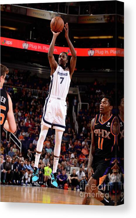 Justin Holiday Canvas Print featuring the photograph Justin Holiday by Barry Gossage