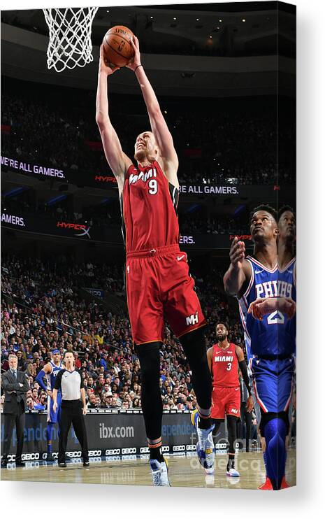 Kelly Olynyk Canvas Print featuring the photograph Kelly Olynyk by Jesse D. Garrabrant