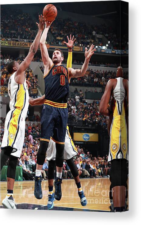 Playoffs Canvas Print featuring the photograph Kevin Love by Jeff Haynes