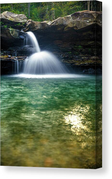 America Canvas Print featuring the photograph Kings River Falls - Natural State Waterfall by Gregory Ballos