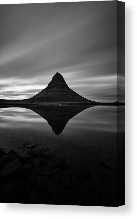 Clouds Canvas Print featuring the photograph Kirkjufell I - Snaefellsnes, Iceland by George Vlachos