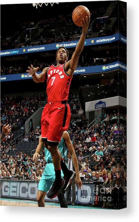 Nba Pro Basketball Canvas Print featuring the photograph Kyle Lowry by Brock Williams-smith