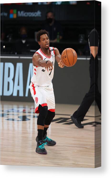 Nba Pro Basketball Canvas Print featuring the photograph Kyle Lowry by David Sherman