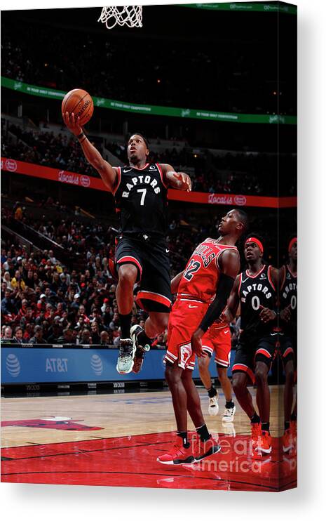 Kyle Lowry Canvas Print featuring the photograph Kyle Lowry by Jeff Haynes