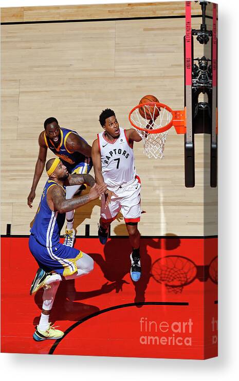 Playoffs Canvas Print featuring the photograph Kyle Lowry by Mark Blinch