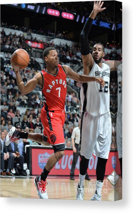 Nba Pro Basketball Canvas Print featuring the photograph Kyle Lowry by Mark Sobhani