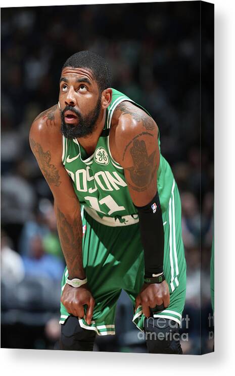 People Canvas Print featuring the photograph Kyrie Irving by David Sherman