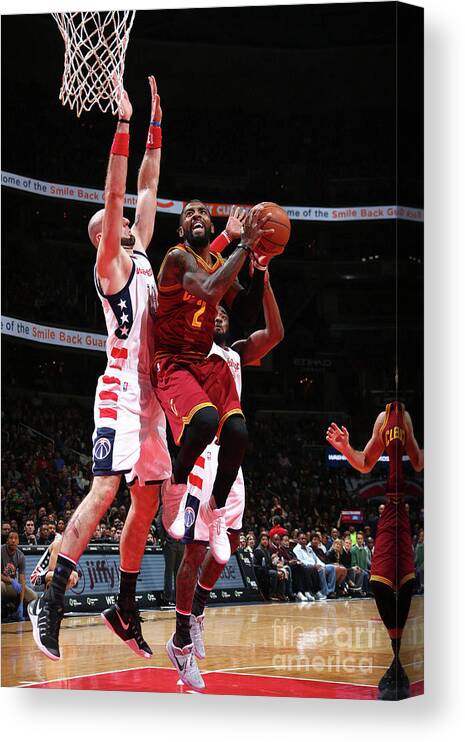 Kyrie Irving Canvas Print featuring the photograph Kyrie Irving by Ned Dishman