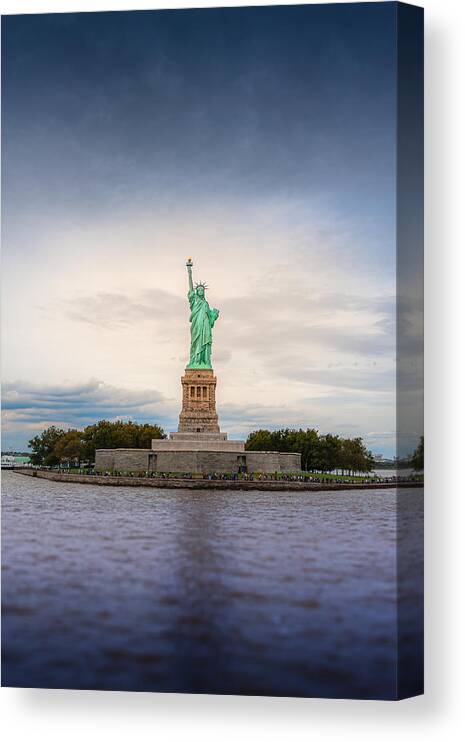 Liberty Canvas Print featuring the photograph Lady Liberty by Tom Gehrke