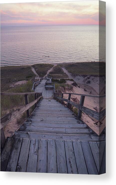 Mountain Canvas Print featuring the photograph Lake Michigan show off by Go and Flow Photos