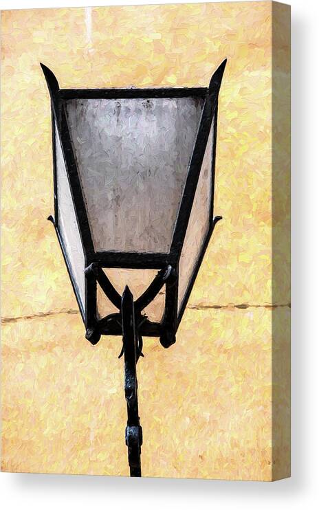 David Letts Canvas Print featuring the photograph Lamp of Tuscany by David Letts