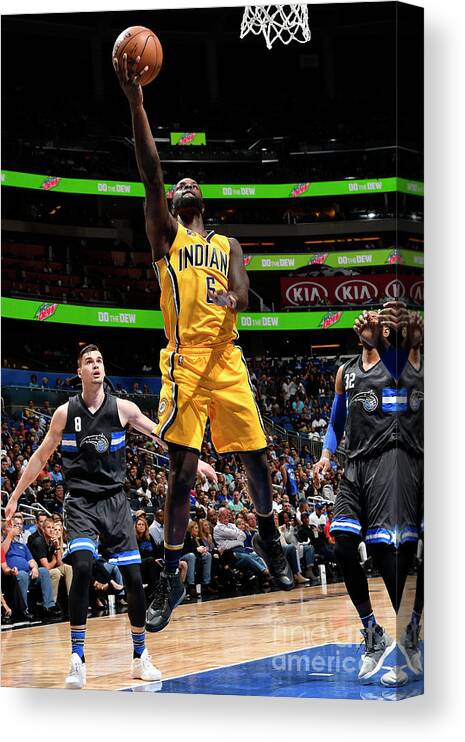 Nba Pro Basketball Canvas Print featuring the photograph Lance Stephenson by Fernando Medina